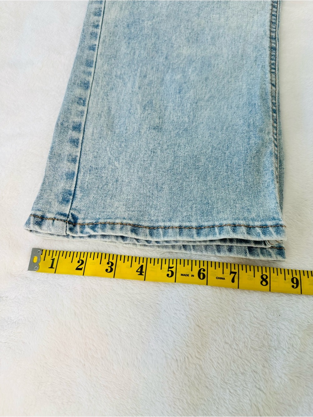 FRYE Women’s Plus Light Wash High Waist Straight Leg Denim Jeans Size 16 - Picture 6 of 11